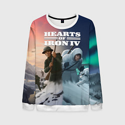 Свитшот мужской Hearts of Iron IV arms against tyranny, цвет: 3D-белый
