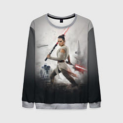 Свитшот мужской Звездные войны - Рей Скайуокер, цвет: 3D-меланж
