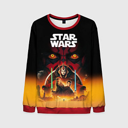 Свитшот мужской Звездные войны - Скрытая угроза, цвет: 3D-красный