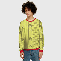 Свитшот мужской Закулисье классические обои, цвет: 3D-красный — фото 2