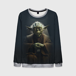 Свитшот мужской Мастер Йода, цвет: 3D-меланж