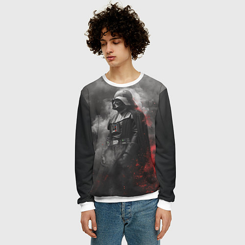 Мужской свитшот Дарт Вейдер - ситх / 3D-Белый – фото 3