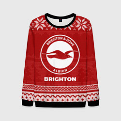 Свитшот мужской Новогодний Brighton, цвет: 3D-черный