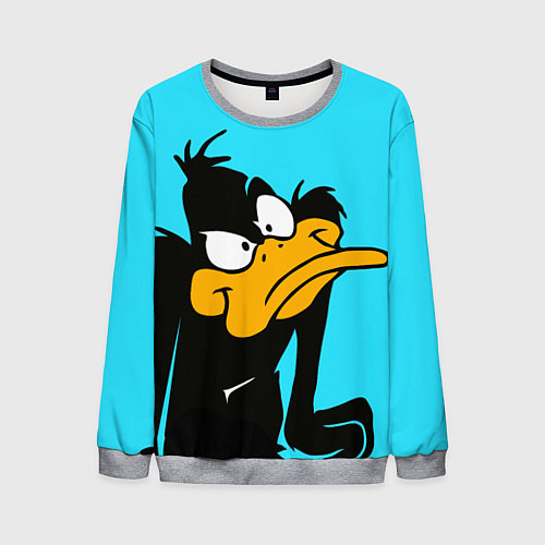 Мужской свитшот Даффи Дак / 3D-Меланж – фото 1