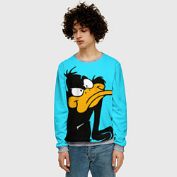 Свитшот мужской Даффи Дак, цвет: 3D-меланж — фото 2