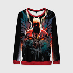 Свитшот мужской Batman from hell, цвет: 3D-красный