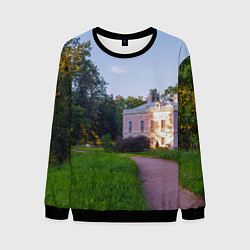 Свитшот мужской Дворец Петра III в Ораниенбауме, цвет: 3D-черный