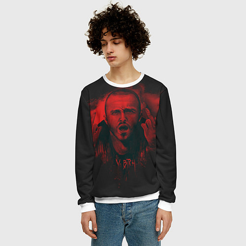 Мужской свитшот Jesse Pinkman / 3D-Белый – фото 3