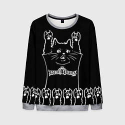 Свитшот мужской Five Finger Death Punch: cat rock, цвет: 3D-меланж