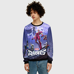 Свитшот мужской Герои Marvel rivals, цвет: 3D-черный — фото 2