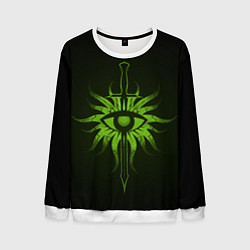 Свитшот мужской Dragon Age Inquisition logo, цвет: 3D-белый