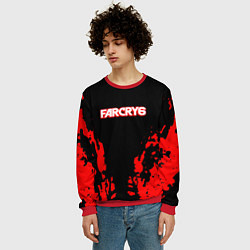 Свитшот мужской Farcry6 краски красные, цвет: 3D-красный — фото 2