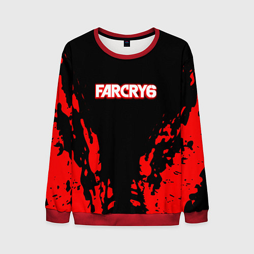 Мужской свитшот Farcry6 краски красные / 3D-Красный – фото 1