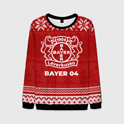 Свитшот мужской Новогодний Bayer 04, цвет: 3D-черный