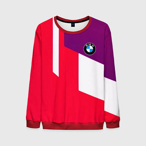 Мужской свитшот BMW geometry sport / 3D-Красный – фото 1