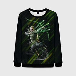 Свитшот мужской Леголас - Властелин колец, цвет: 3D-черный