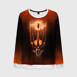 Свитшот мужской Саурон Властелин колец, цвет: 3D-белый