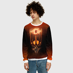 Свитшот мужской Саурон Властелин колец, цвет: 3D-белый — фото 2