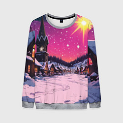 Мужской свитшот Закат рождества