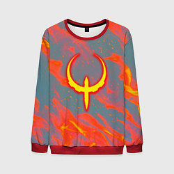 Свитшот мужской Quake огонь лого, цвет: 3D-красный