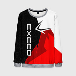Мужской свитшот Exeed - красно-белый
