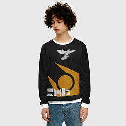 Свитшот мужской Город 17 - граффити, цвет: 3D-белый — фото 2