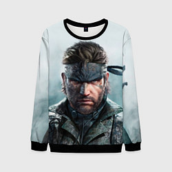 Свитшот мужской Snake Solid - metal gear, цвет: 3D-черный