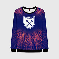 Свитшот мужской West Ham red energy, цвет: 3D-черный
