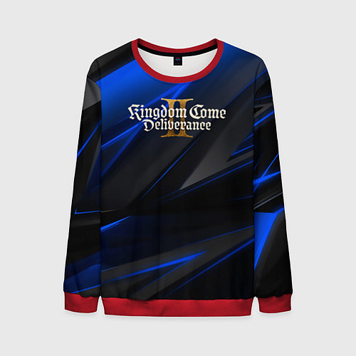 Мужской свитшот Kingdom Come Deliverance 2 black blue / 3D-Красный – фото 1