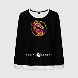 Свитшот мужской Дракон - Мортал Комбат, цвет: 3D-белый