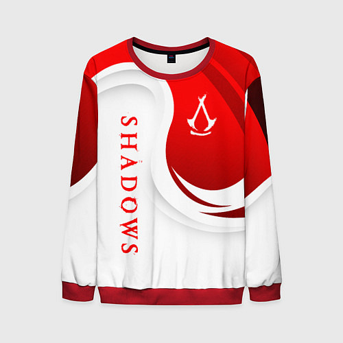 Мужской свитшот Assassins creed - shadows / 3D-Красный – фото 1