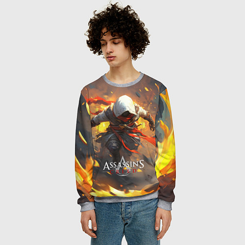 Мужской свитшот Assassins Creed / 3D-Меланж – фото 3