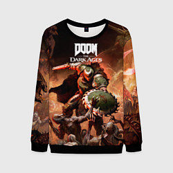 Свитшот мужской Doom slayer Doom the dark ages, цвет: 3D-черный