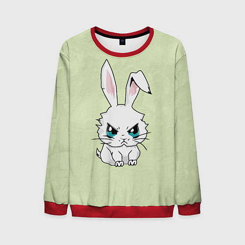 Мужской свитшот Злой кролик 2025 / 3D-Красный – фото 1