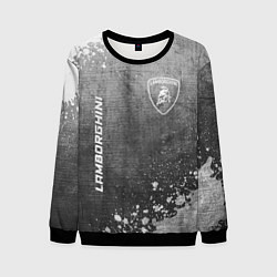 Мужской свитшот Lamborghini - grey gradient вертикально