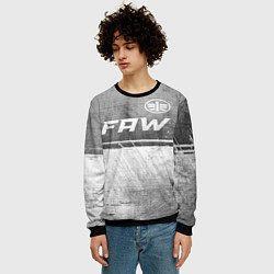 Свитшот мужской FAW - grey gradient посередине, цвет: 3D-черный — фото 2