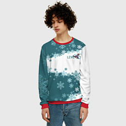 Свитшот мужской Сноуборд это жизнь, цвет: 3D-красный — фото 2