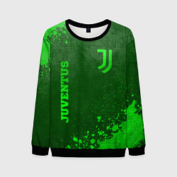 Свитшот мужской Juventus - green gradient вертикально, цвет: 3D-черный