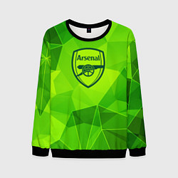 Свитшот мужской Arsenal green poly, цвет: 3D-черный