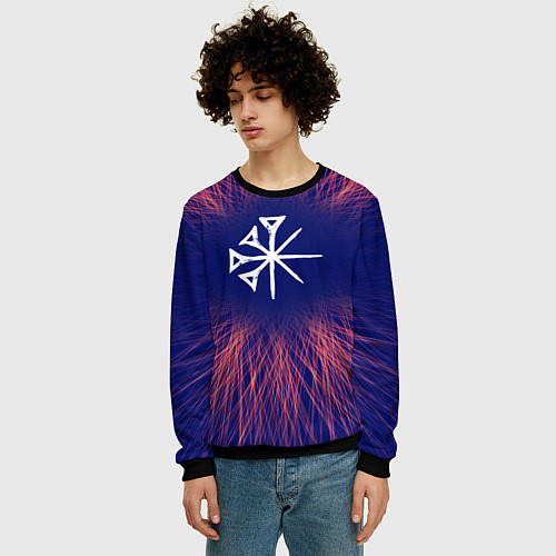 Мужской свитшот Nightwish red energy / 3D-Черный – фото 3