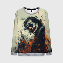 Свитшот мужской Джокер стиль красок, цвет: 3D-меланж