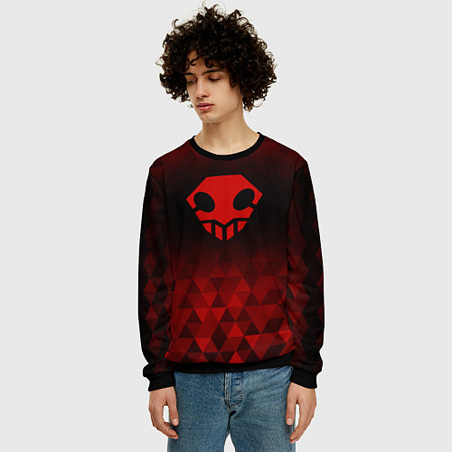 Мужской свитшот Bleach red poly / 3D-Черный – фото 3