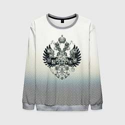 Свитшот мужской Государственный герб Российской империи градиент, цвет: 3D-меланж