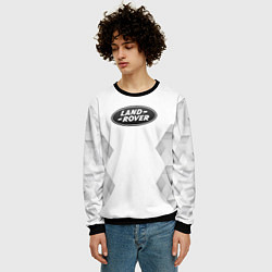 Свитшот мужской Land Rover white poly, цвет: 3D-черный — фото 2