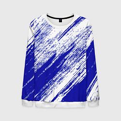 Свитшот мужской The color is white and blue, цвет: 3D-белый