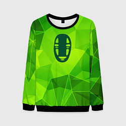Свитшот мужской Spirited Away green poly, цвет: 3D-черный