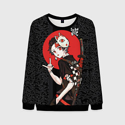 Свитшот мужской Танджиро Камадо убийца демонов, цвет: 3D-черный