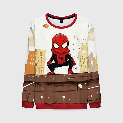 Мужской свитшот Мини человек-паук / 3D-Красный – фото 1