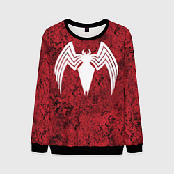 Мужской свитшот Знак венома на красном