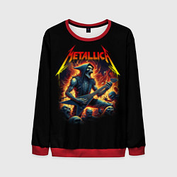 Свитшот мужской Metallica - James Alan Hatfield, цвет: 3D-красный